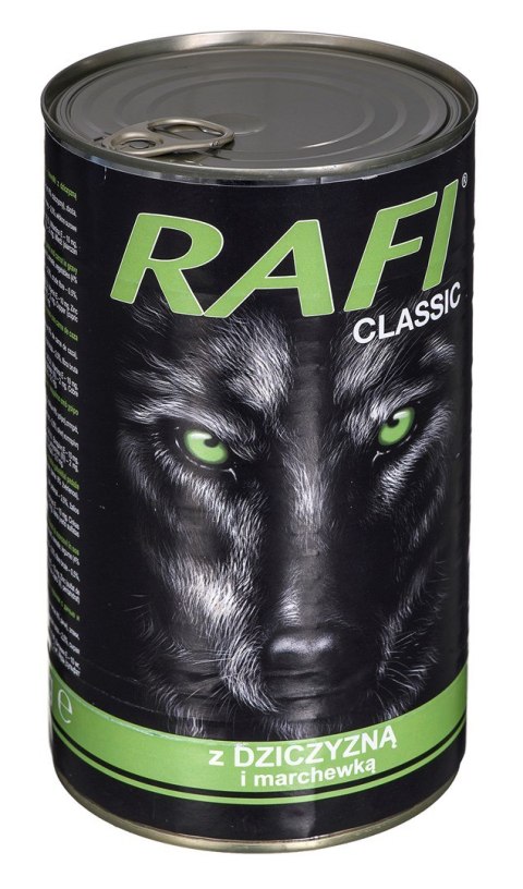 DOLINA NOTECI Rafi Classic z dziczyzną i marchewką - mokra karma dla psa - 1240g DOLINA NOTECI Rafi Classic z dziczyzną i marchewką - mokra karma dla psa - 1240g
