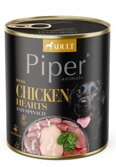 Dolina Noteci Piper Serca kurczaka i szpinak 800g Dolina Noteci Piper Serca kurczaka i szpinak 800g