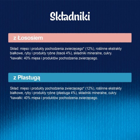 FELIX Fantastic Łosoś w galaretce + Gładzica w galaretce - saszetki dla kota - 4x85g FELIX Fantastic Łosoś w galaretce + Gładzica w galaretce - saszetki dla kota - 4x85g
