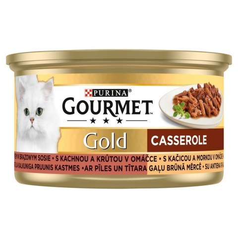 Gourmet Gold mokra karma dla kota z kaczką i indykiem 85g Gourmet Gold mokra karma dla kota z kaczką i indykiem 85g