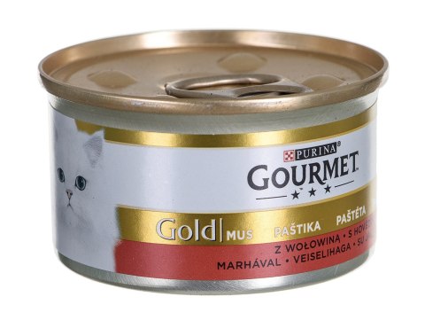 PURINA Gourmet Gold Mus z wołowiną - mokra karma dla kota - 85 g PURINA Gourmet Gold Mus z wołowiną - mokra karma dla kota - 85 g