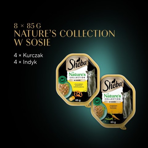 SHEBA Nature's Collection Drobiowe Smaki 8x85g SHEBA Nature's Collection Drobiowe Smaki 8x85g