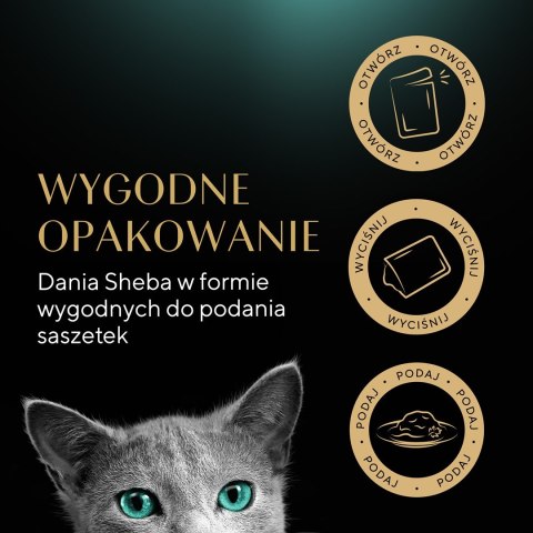 SHEBA Nature's Collection drób - mokra karma dla kota - saszetki w sosie - 4x85 g SHEBA Nature's Collection drób - mokra karma dla kota - saszetki w sosie - 4x85 g