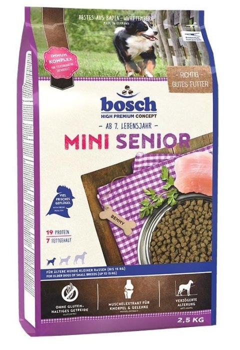 BOSCH Mini Senior - sucha karma dla psa - 2,5 kg BOSCH Mini Senior - sucha karma dla psa - 2,5 kg