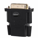 Adapter SAVIO cl-21 (HDMI F - DVI-D M; kolor czarny)