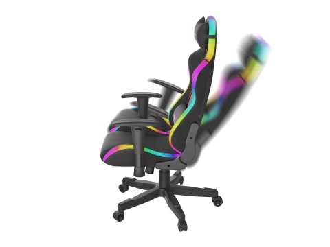 Fotel gamingowy NATEC Genesis Trit 600 RGB NFG-1577 (kolor czarny) (WYPRZEDAŻ) Fotel gamingowy NATEC Genesis Trit 600 RGB NFG-1577 (kolor czarny) (WYPRZEDAŻ)