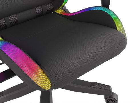 Fotel gamingowy NATEC Genesis Trit 600 RGB NFG-1577 (kolor czarny) (WYPRZEDAŻ) Fotel gamingowy NATEC Genesis Trit 600 RGB NFG-1577 (kolor czarny) (WYPRZEDAŻ)