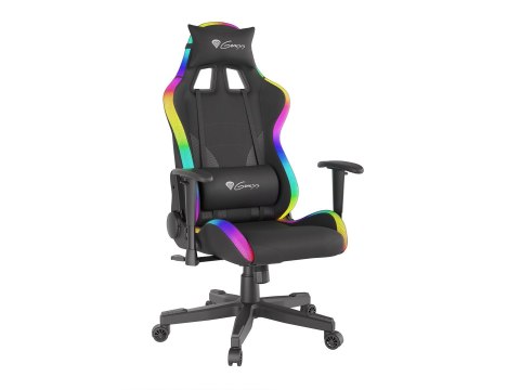 Fotel gamingowy NATEC Genesis Trit 600 RGB NFG-1577 (kolor czarny) (WYPRZEDAŻ) Fotel gamingowy NATEC Genesis Trit 600 RGB NFG-1577 (kolor czarny) (WYPRZEDAŻ)