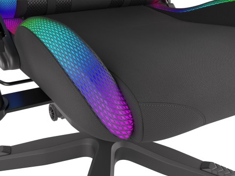 Fotel gamingowy NATEC Genesis Trit 600 RGB NFG-1577 (kolor czarny) (WYPRZEDAŻ) Fotel gamingowy NATEC Genesis Trit 600 RGB NFG-1577 (kolor czarny) (WYPRZEDAŻ)