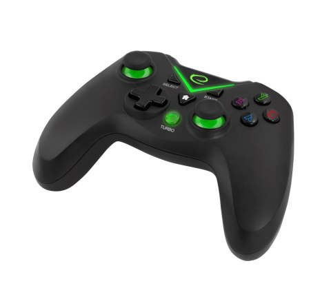 Gamepad bezprzewodowy Esperanza EGG112K (PC, PS3, Xbox One; kolor czarny, kolor zielony) Gamepad bezprzewodowy Esperanza EGG112K (PC, PS3, Xbox One; kolor czarny, kolor zielony)