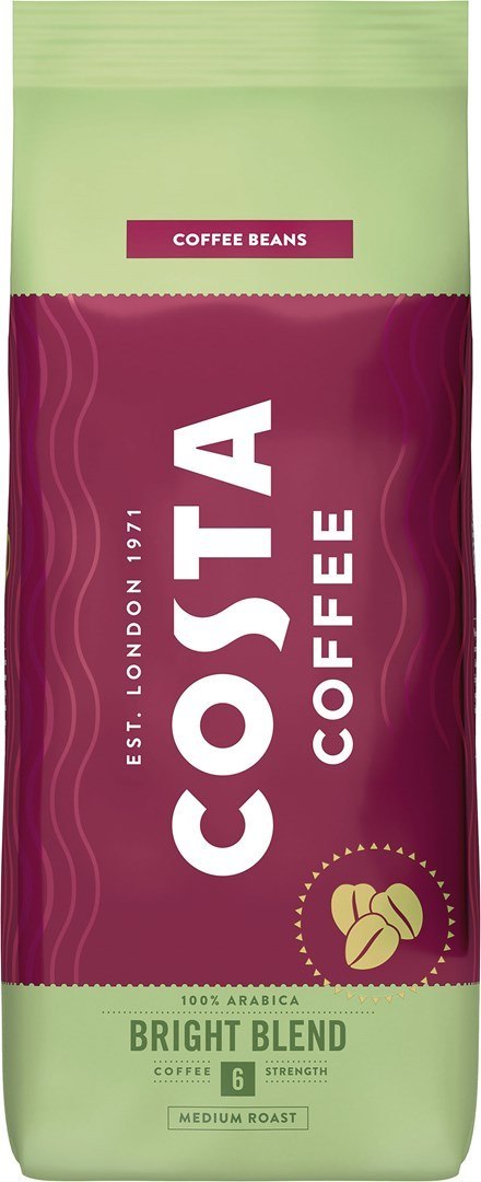 Costa Coffee Bright Blend kawa ziarnista 500g Costa Coffee Bright Blend kawa ziarnista 500g