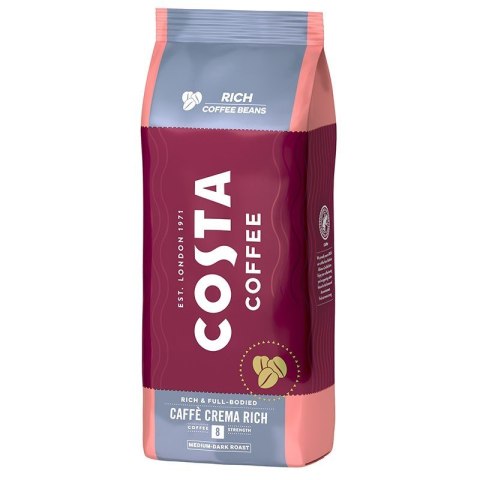 Costa Coffee Crema Rich kawa ziarnista 1kg Costa Coffee Crema Rich kawa ziarnista 1kg
