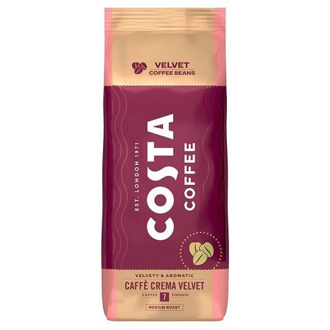 Costa Coffee Crema Velvet kawa ziarnista 1kg Costa Coffee Crema Velvet kawa ziarnista 1kg
