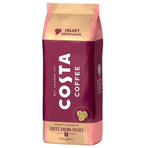 Costa Coffee Crema Velvet kawa ziarnista 1kg Costa Coffee Crema Velvet kawa ziarnista 1kg