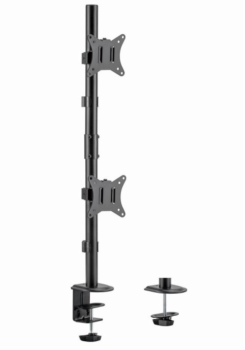 GEMBIRD BIURKOWE REGULOWANE RAMIĘ/UCHWYT NA 2 MONITORY 17-32, VESA 100X100MM, DO 9 KG GEMBIRD BIURKOWE REGULOWANE RAMIĘ/UCHWYT NA 2 MONITORY 17-32, VESA 100X100MM, DO 9 KG