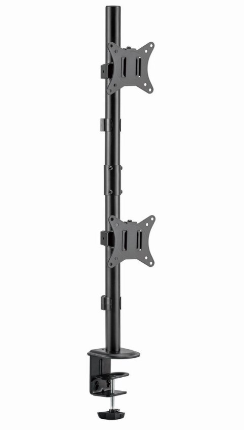 GEMBIRD BIURKOWE REGULOWANE RAMIĘ/UCHWYT NA 2 MONITORY 17-32, VESA 100X100MM, DO 9 KG GEMBIRD BIURKOWE REGULOWANE RAMIĘ/UCHWYT NA 2 MONITORY 17-32, VESA 100X100MM, DO 9 KG