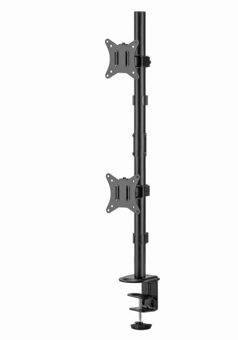 GEMBIRD BIURKOWE REGULOWANE RAMIĘ/UCHWYT NA 2 MONITORY 17-32, VESA 100X100MM, DO 9 KG GEMBIRD BIURKOWE REGULOWANE RAMIĘ/UCHWYT NA 2 MONITORY 17-32, VESA 100X100MM, DO 9 KG