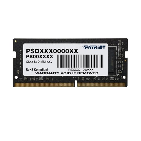 Patriot SO-DIMM DDR4 8GB 3200MHz Patriot SO-DIMM DDR4 8GB 3200MHz