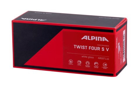 Okulary na rower ALPINA TWIST FOUR V S białe szkło czarne S1-3 FOGSTOP Okulary na rower ALPINA TWIST FOUR V S białe szkło czarne S1-3 FOGSTOP