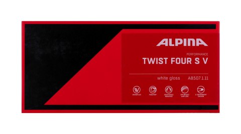 Okulary na rower ALPINA TWIST FOUR V S białe szkło czarne S1-3 FOGSTOP Okulary na rower ALPINA TWIST FOUR V S białe szkło czarne S1-3 FOGSTOP