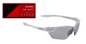Okulary na rower ALPINA TWIST FOUR V S białe szkło czarne S1-3 FOGSTOP