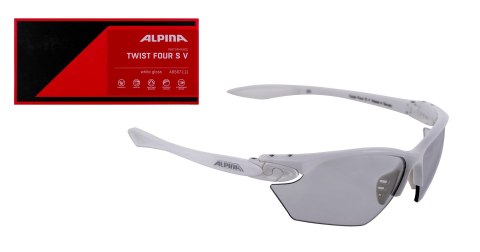 Okulary na rower ALPINA TWIST FOUR V S białe szkło czarne S1-3 FOGSTOP Okulary na rower ALPINA TWIST FOUR V S białe szkło czarne S1-3 FOGSTOP