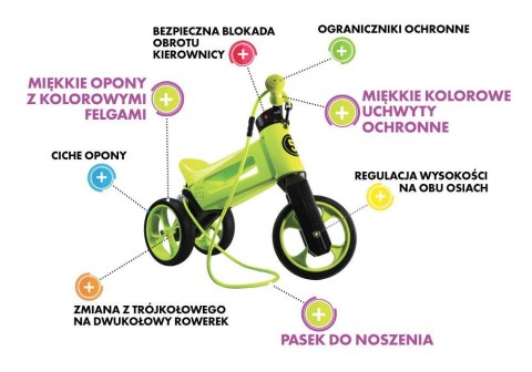 Rowerek biegowy Funny Wheels Rider Violet Rowerek biegowy Funny Wheels Rider Violet