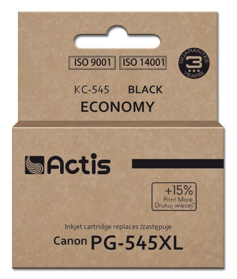 Actis KC-545 Tusz (zamiennik do Canon PG-545XL; Supreme; 15 ml; 207 stron; czarny).