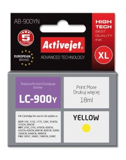 Activejet AB-900YN Tusz (zamiennik Brother LC900Y; Supreme; 17.5 ml; żółty)