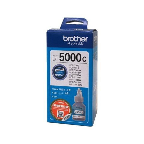 Tusz Brother niebieski BT5000C=BT-5000C, 5000 str. Tusz Brother niebieski BT5000C=BT-5000C, 5000 str.
