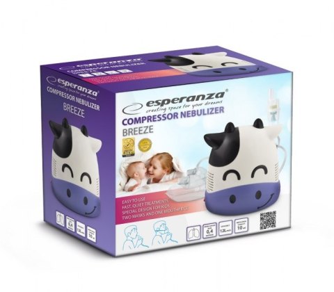 Inhalator kompresorowy Esperanza BREEZE ECN001 (kolor biały) Inhalator kompresorowy Esperanza BREEZE ECN001 (kolor biały)
