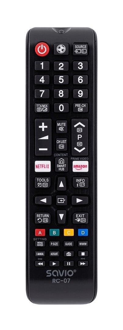 Pilot uniwersalny SAVIO RC-07 (telewizory) Pilot uniwersalny SAVIO RC-07 (telewizory)