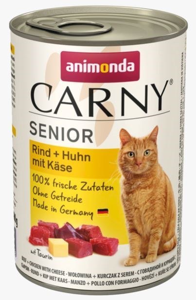 ANIMONDA Carny Senior wołowina, kurczak z serem - mokra karma dla kota - 400g ANIMONDA Carny Senior wołowina, kurczak z serem - mokra karma dla kota - 400g