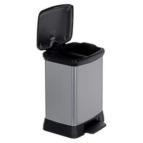 CURVER KOSZ NA ŚMIECI Z PEDAŁEM DECO BIN 10+18L /IML METALIZOWANY CURVER KOSZ NA ŚMIECI Z PEDAŁEM DECO BIN 10+18L /IML METALIZOWANY
