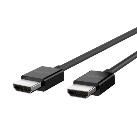 BELKIN HDMI CABLE ULTRA HD 4K/8K 2.1 2M CZARNY BELKIN HDMI CABLE ULTRA HD 4K/8K 2.1 2M CZARNY