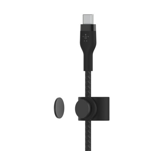 BELKIN KABEL USB-C TO LTG OPLOT SILICONE 1M BLACK BELKIN KABEL USB-C TO LTG OPLOT SILICONE 1M BLACK