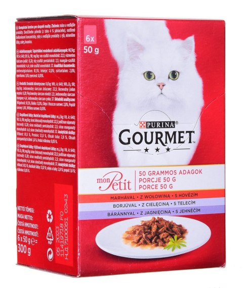 GOURMET Mon Petit Mix Rybny - mokra karma dla kota - 6x50g GOURMET Mon Petit Mix Rybny - mokra karma dla kota - 6x50g