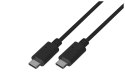 Kabel Lanberg CA-CMCM-10CU-0010-BK (USB typu C - USB typu C ; 1m; kolor czarny)