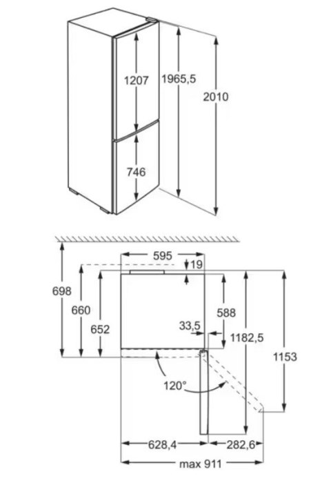 Chłodziarko-zamrażarka ELECTROLUX LNT7ME36K2 Chłodziarko-zamrażarka ELECTROLUX LNT7ME36K2