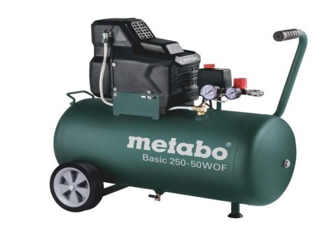 METABO SPRĘŻARKA BEZOLEJOWA 230V 50L BASIC 250-50 W OF METABO SPRĘŻARKA BEZOLEJOWA 230V 50L BASIC 250-50 W OF
