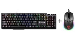 Promocja Klawiatura MSI VIGOR GK41 LR U + Mysz MSI Clutch GM11