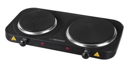 ESPERANZA KUCHENKA ELEKTRYCZNA YELLOWSTONE 1500W + 1000W CZARNA EKH014K (WYPRZEDAŻ)