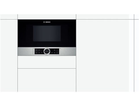 Kuchenka mikrofalowa BOSCH BFL634GS1 (900W; 21l; kolor inox) (WYPRZEDAŻ) Kuchenka mikrofalowa BOSCH BFL634GS1 (900W; 21l; kolor inox) (WYPRZEDAŻ)