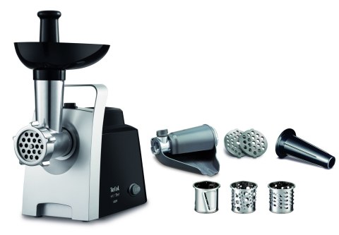 Maszynka do mielenia mięsa Tefal NE109838 (1400W; chrom, kolor srebrny) Maszynka do mielenia mięsa Tefal NE109838 (1400W; chrom, kolor srebrny)