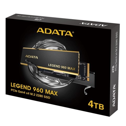 Dysk SSD ADATA Legend 960 MAX 4TB M.2 2280 PCI-E x4 Gen4 NVMe Dysk SSD ADATA Legend 960 MAX 4TB M.2 2280 PCI-E x4 Gen4 NVMe
