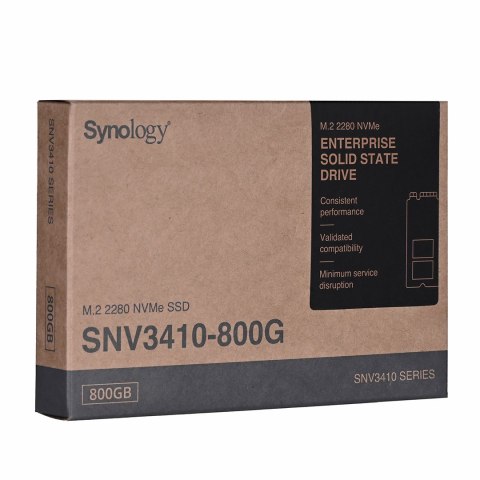Dysk SSD Synology Plus Series 800GB M.2 (22x80) NVMe PCIe 3.0x4 SNV3410-800G (DWPD 0.7) Dysk SSD Synology Plus Series 800GB M.2 (22x80) NVMe PCIe 3.0x4 SNV3410-800G (DWPD 0.7)