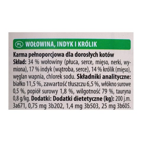 ANIMONDA Carny Adult wołowina, indyk i królik - mokra karma dla kota - 400g ANIMONDA Carny Adult wołowina, indyk i królik - mokra karma dla kota - 400g