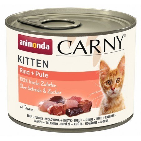 ANIMONDA Carny Kitten Wołowina Indyk - mokra karma dla kota - 200 g ANIMONDA Carny Kitten Wołowina Indyk - mokra karma dla kota - 200 g