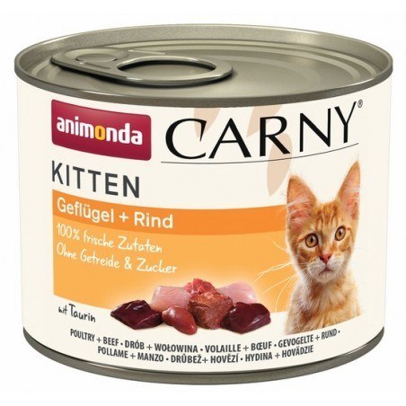 ANIMONDA Carny Kitten wołowina i serca indyka - mokra karma dla kociąt - 200 g ANIMONDA Carny Kitten wołowina i serca indyka - mokra karma dla kociąt - 200 g