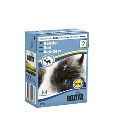 BOZITA Mięsne kawałki z reniferem w sosie 370g BOZITA Mięsne kawałki z reniferem w sosie 370g